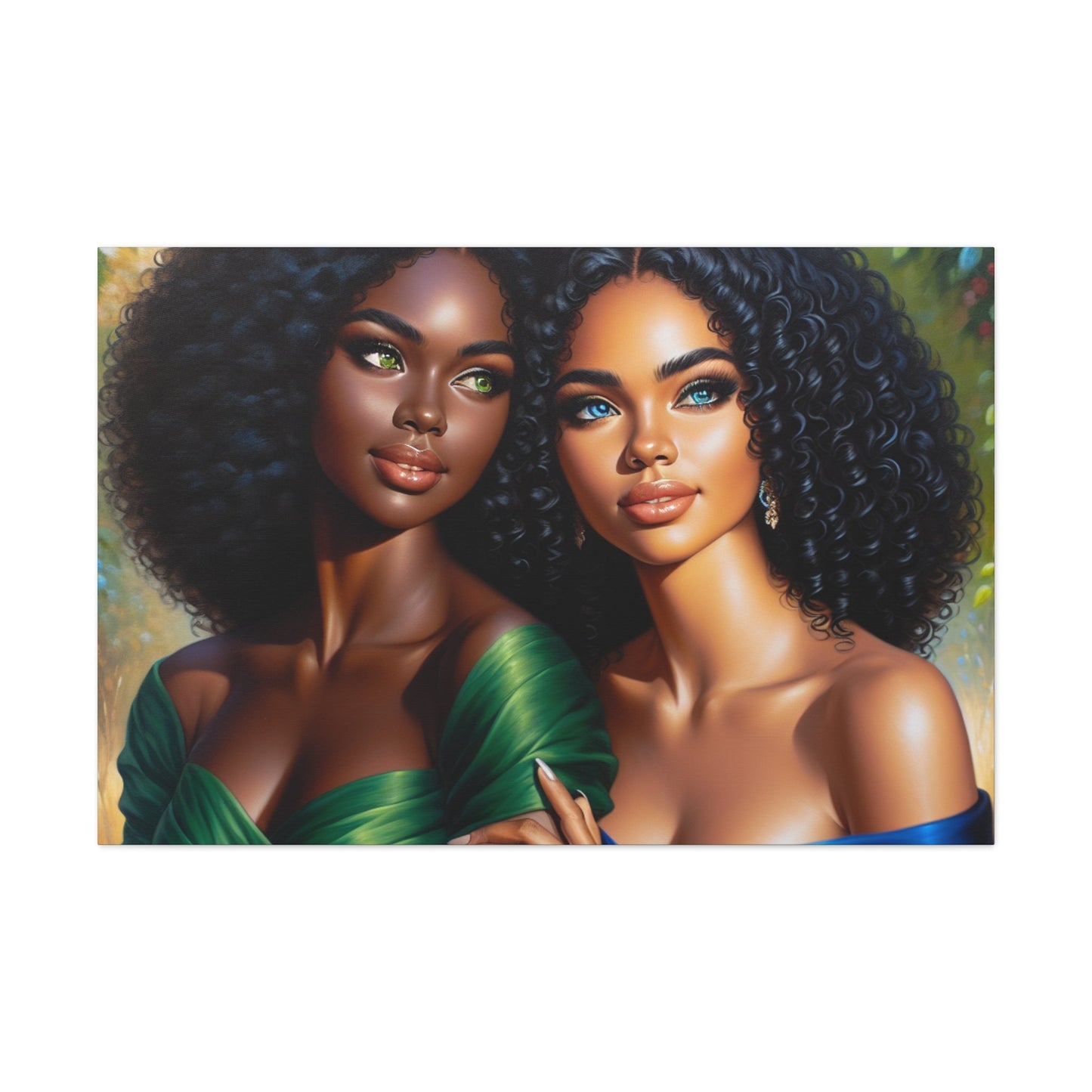 "Dual Beauty: Serene and Striking" - Canvas - Authentic4Us