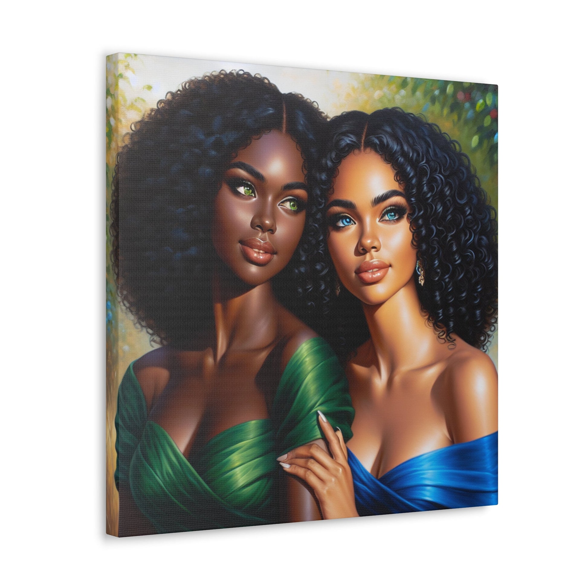 "Dual Beauty: Serene and Striking" - Canvas - Authentic4Us