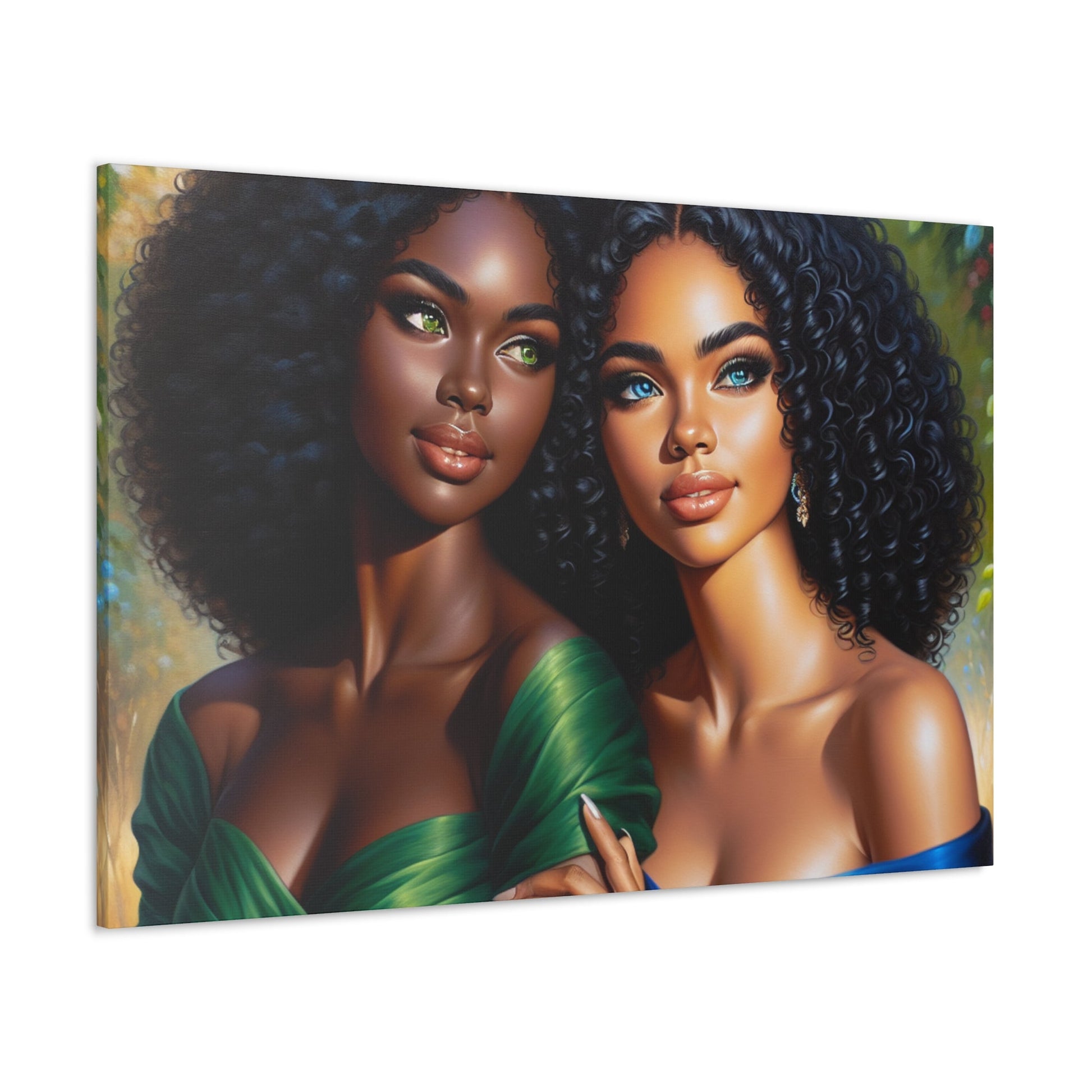 "Dual Beauty: Serene and Striking" - Canvas - Authentic4Us