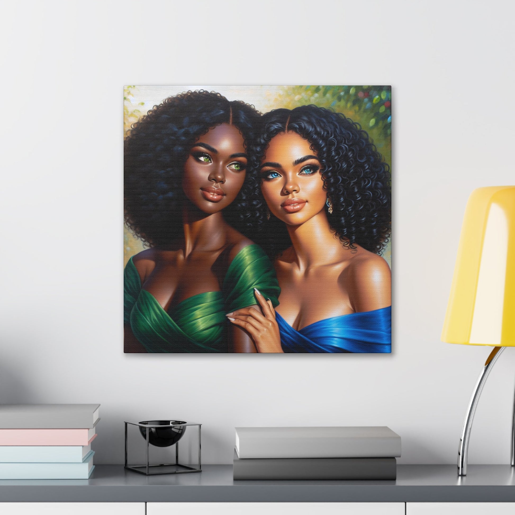 "Dual Beauty: Serene and Striking" - Canvas - Authentic4Us