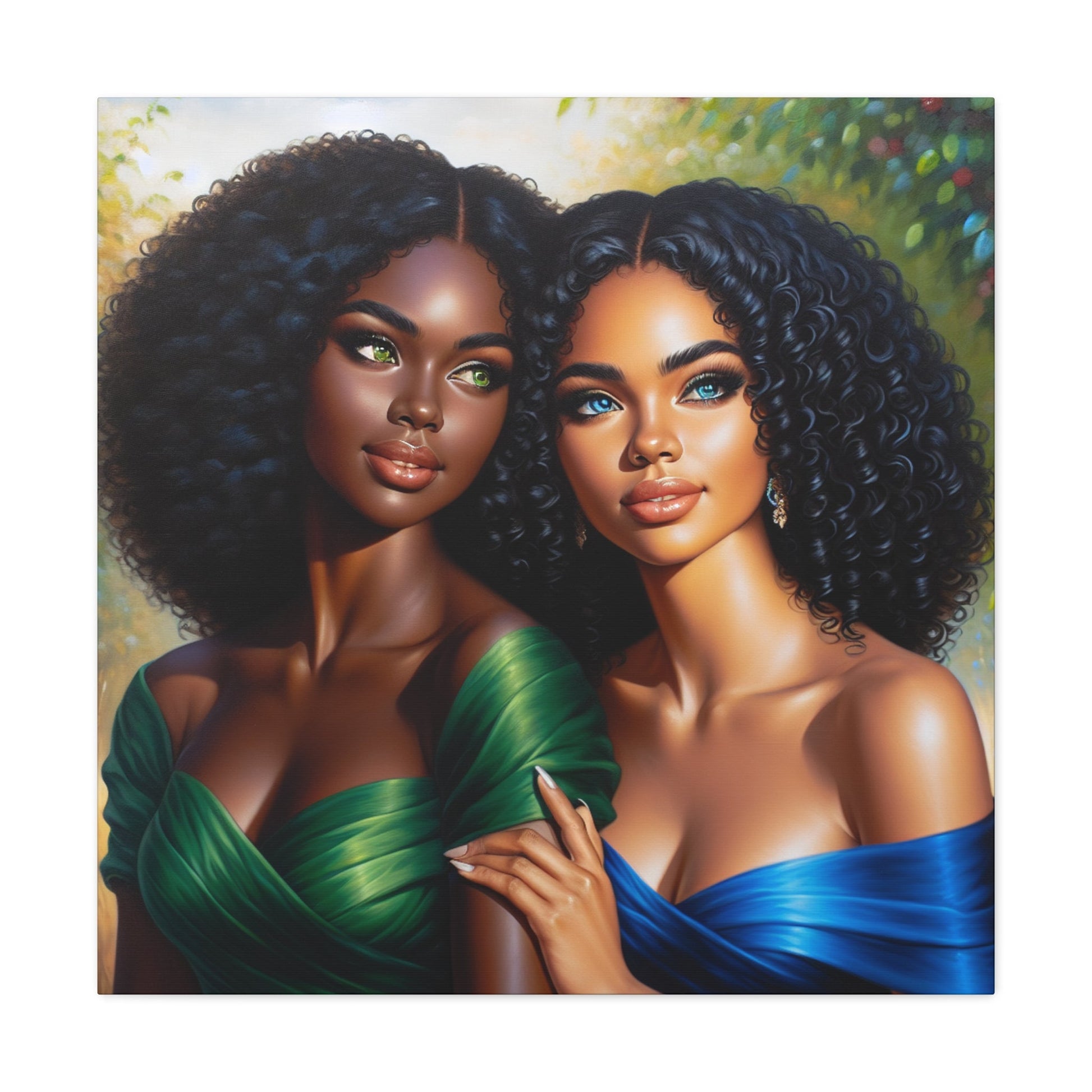 "Dual Beauty: Serene and Striking" - Canvas - Authentic4Us