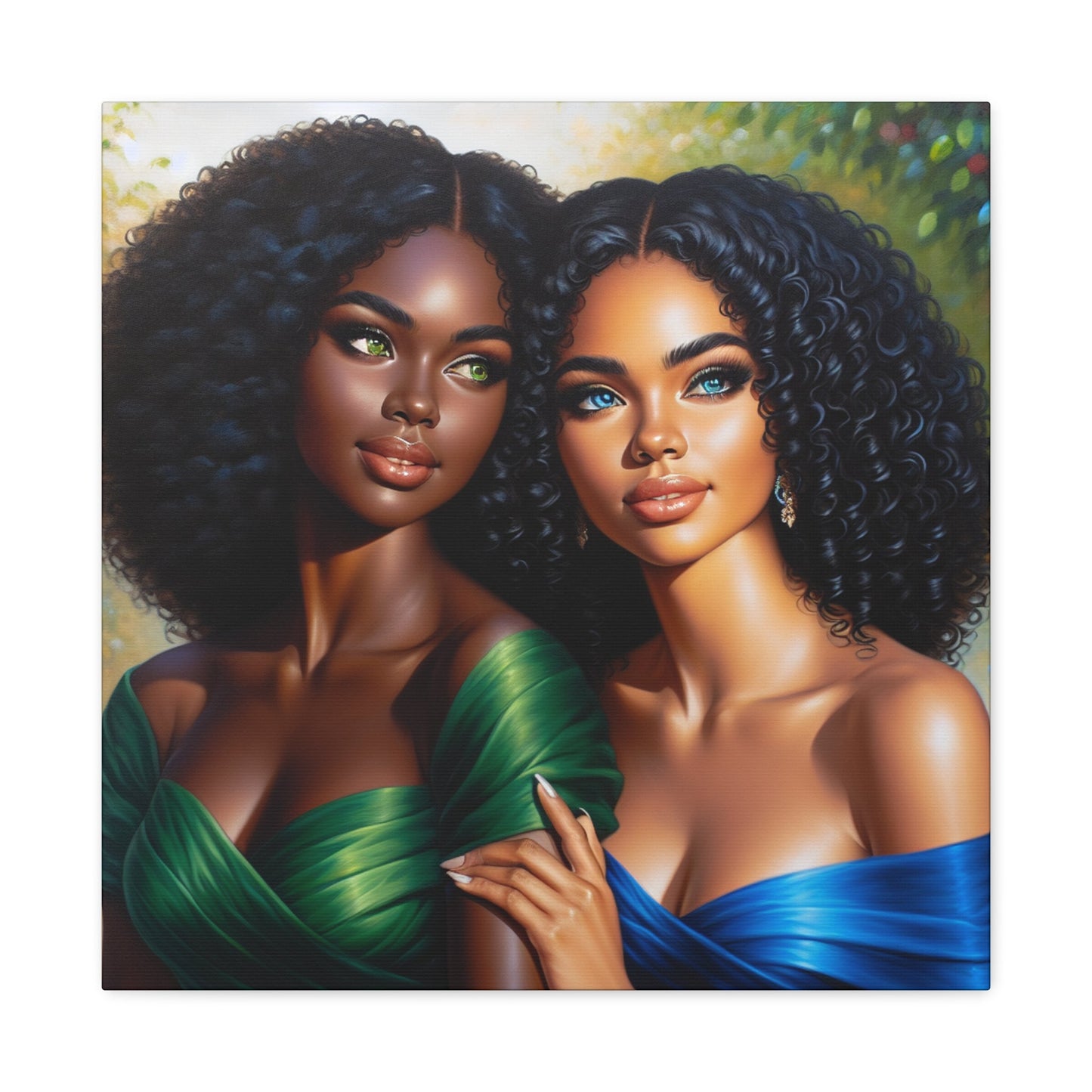 "Dual Beauty: Serene and Striking" - Canvas - Authentic4Us