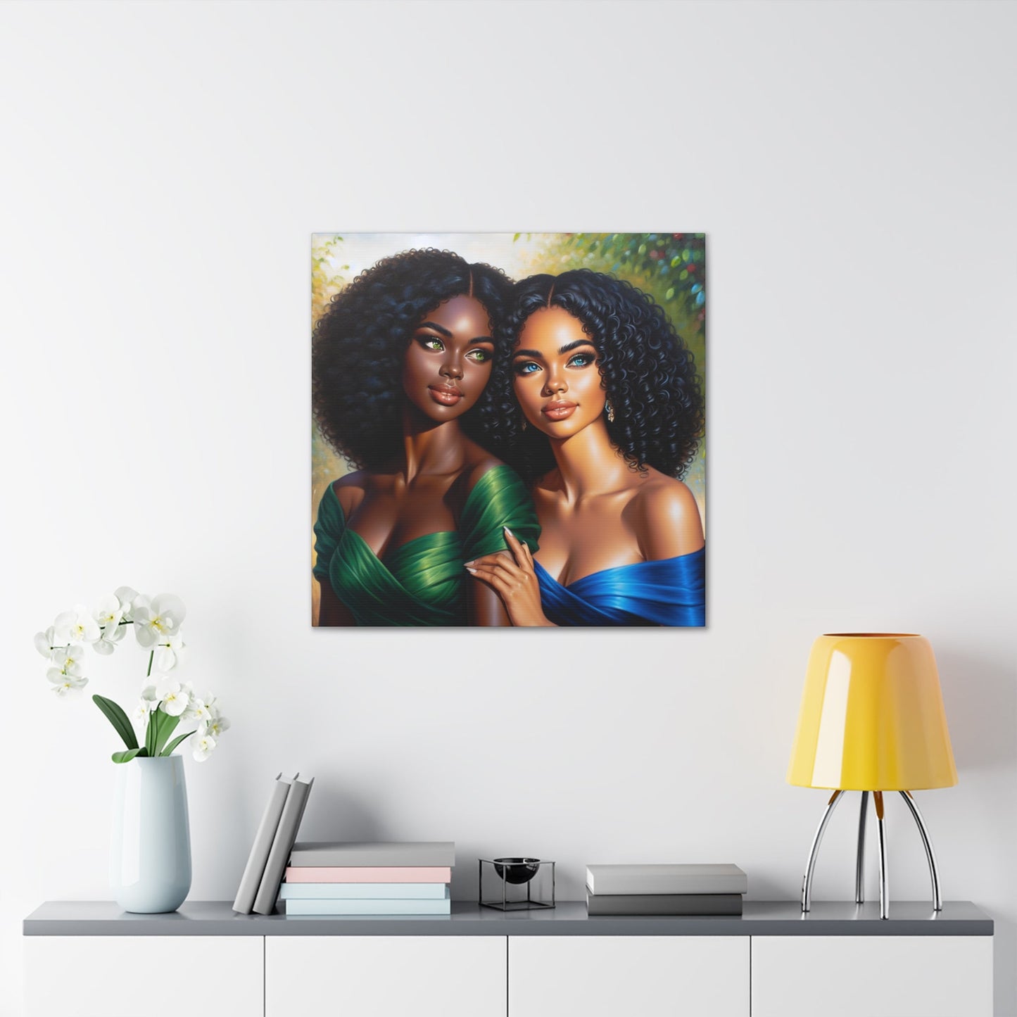 "Dual Beauty: Serene and Striking" - Canvas - Authentic4Us