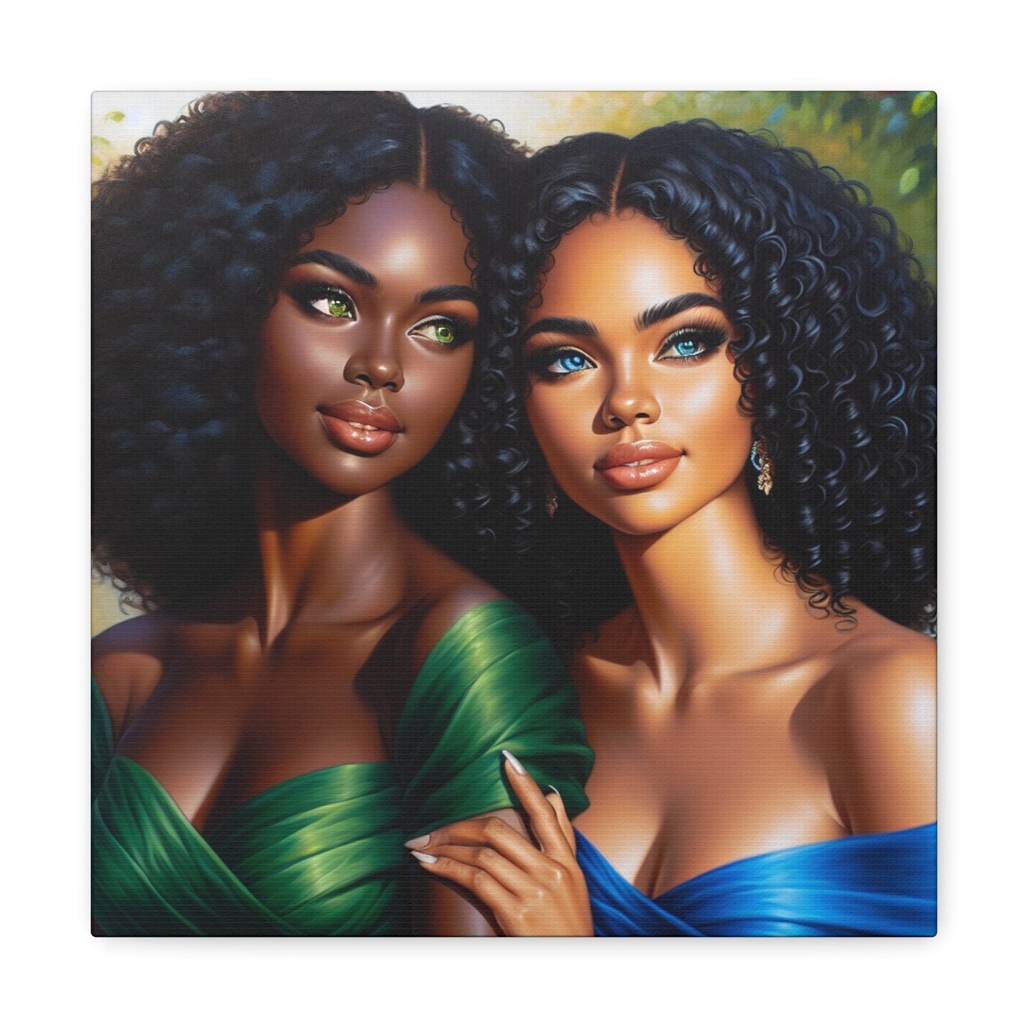 "Dual Beauty: Serene and Striking" - Canvas - Authentic4Us