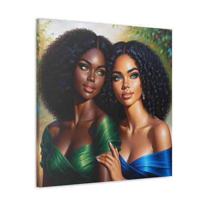 "Dual Beauty: Serene and Striking" - Canvas - Authentic4Us