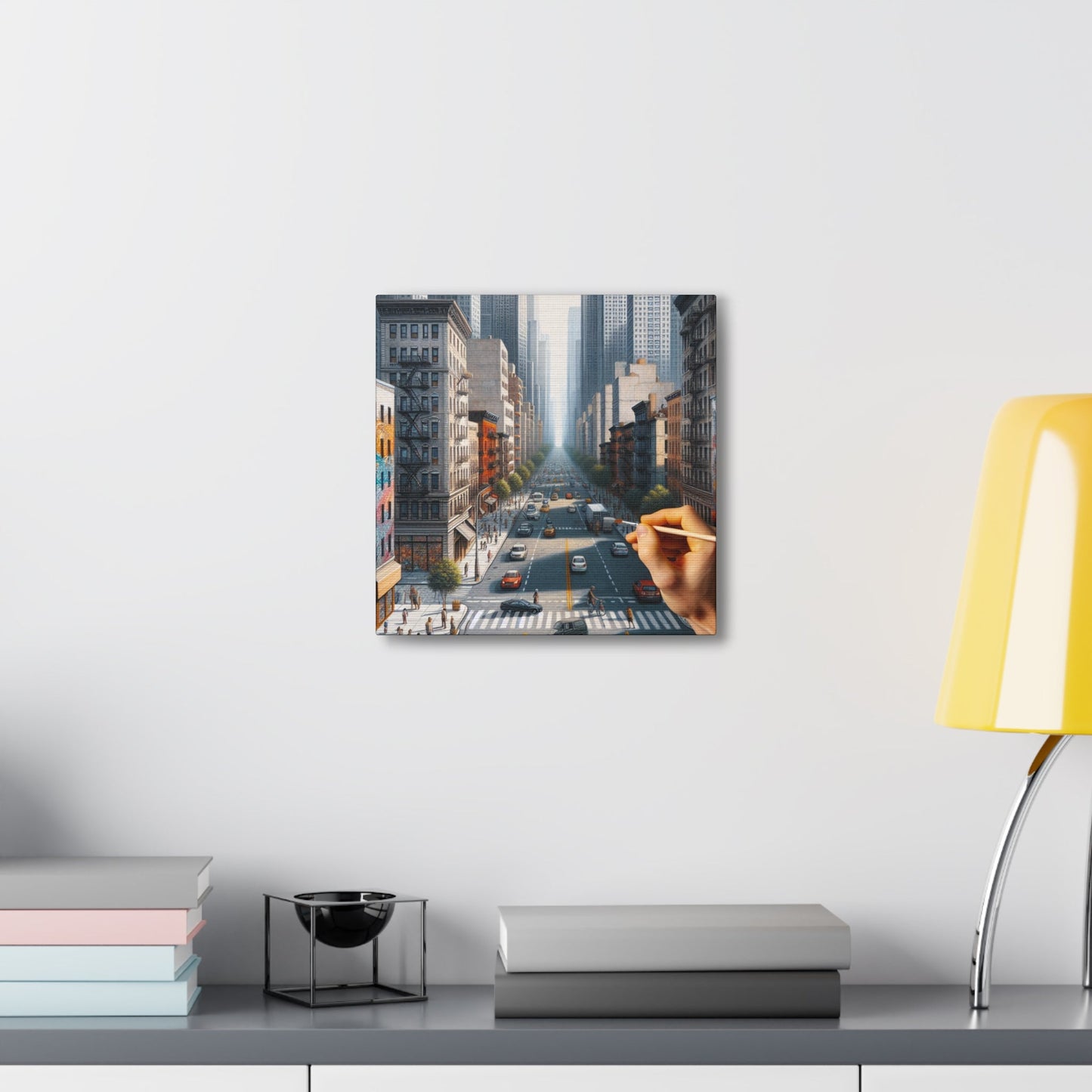 "Dynamic Cityscape in Midst" - Canvas - Authentic4Us