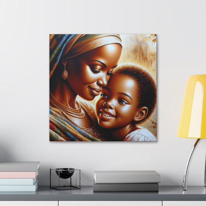 "Embrace of Love: Mother and Child" - Canvas - Authentic4Us