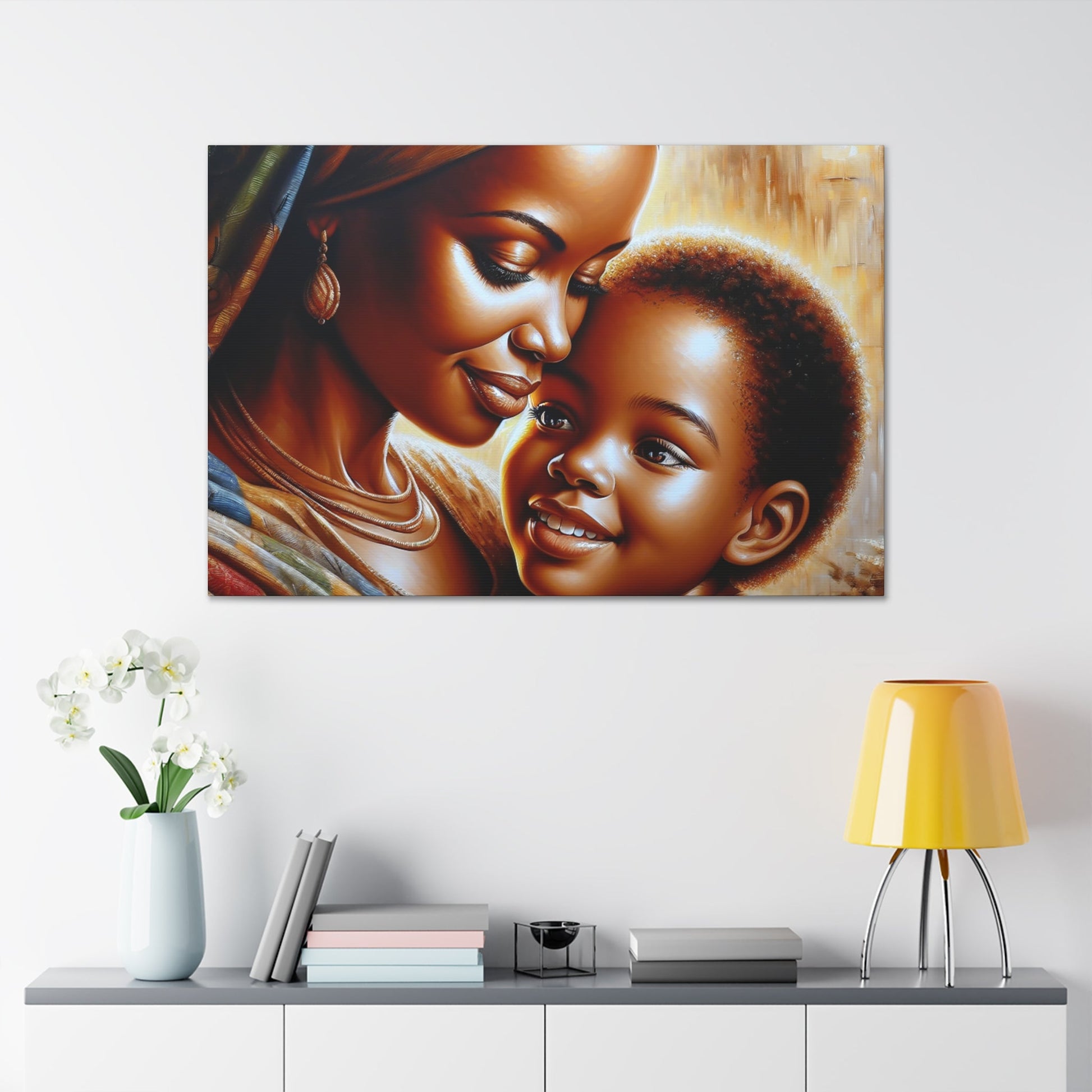 "Embrace of Love: Mother and Child" - Canvas - Authentic4Us