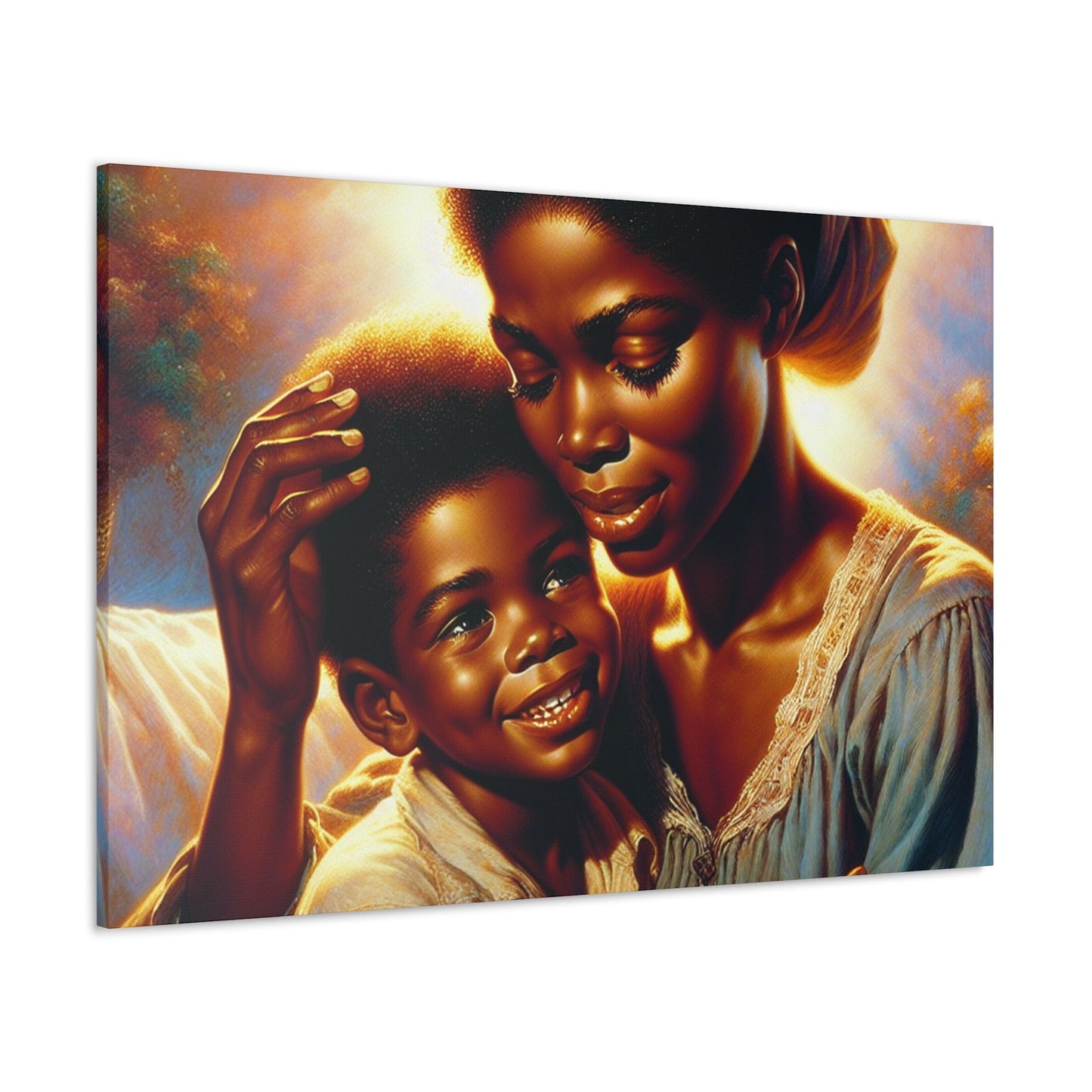 "Embrace of Love: Mother and Child" - Canvas - Authentic4Us