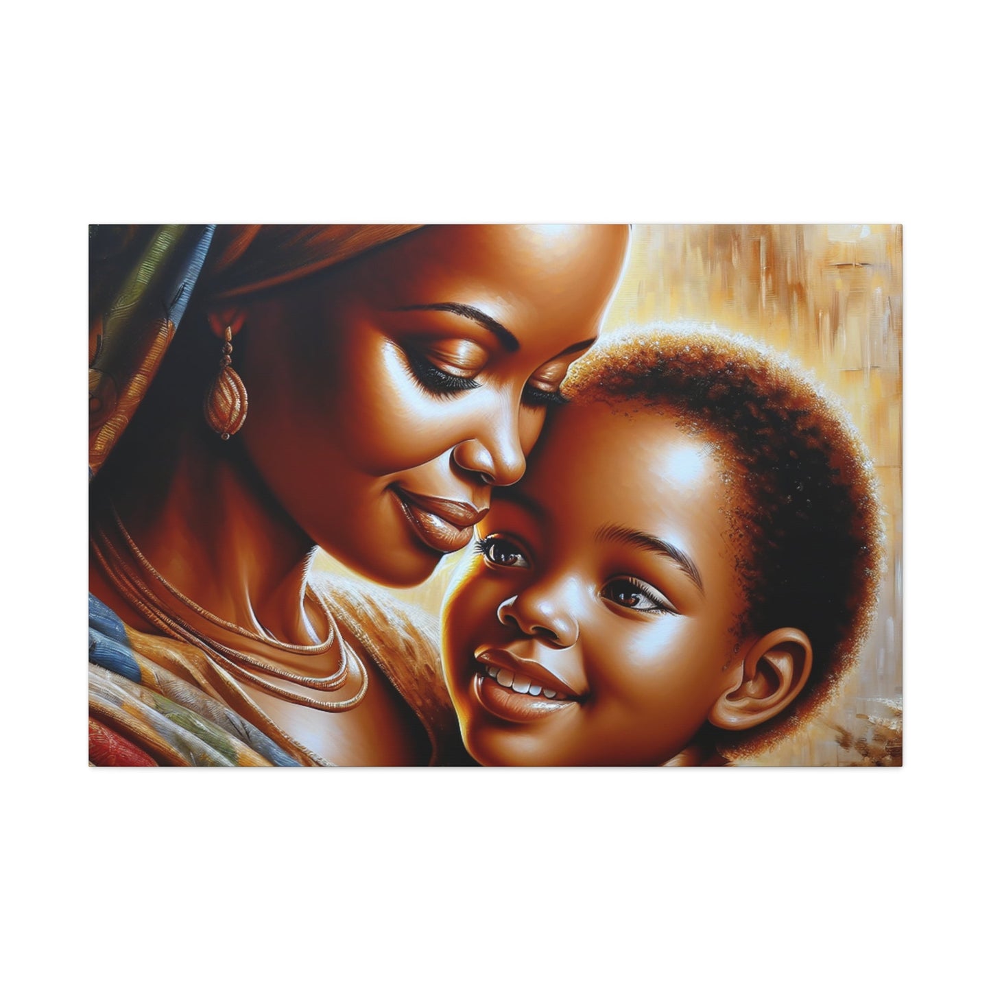 "Embrace of Love: Mother and Child" - Canvas - Authentic4Us