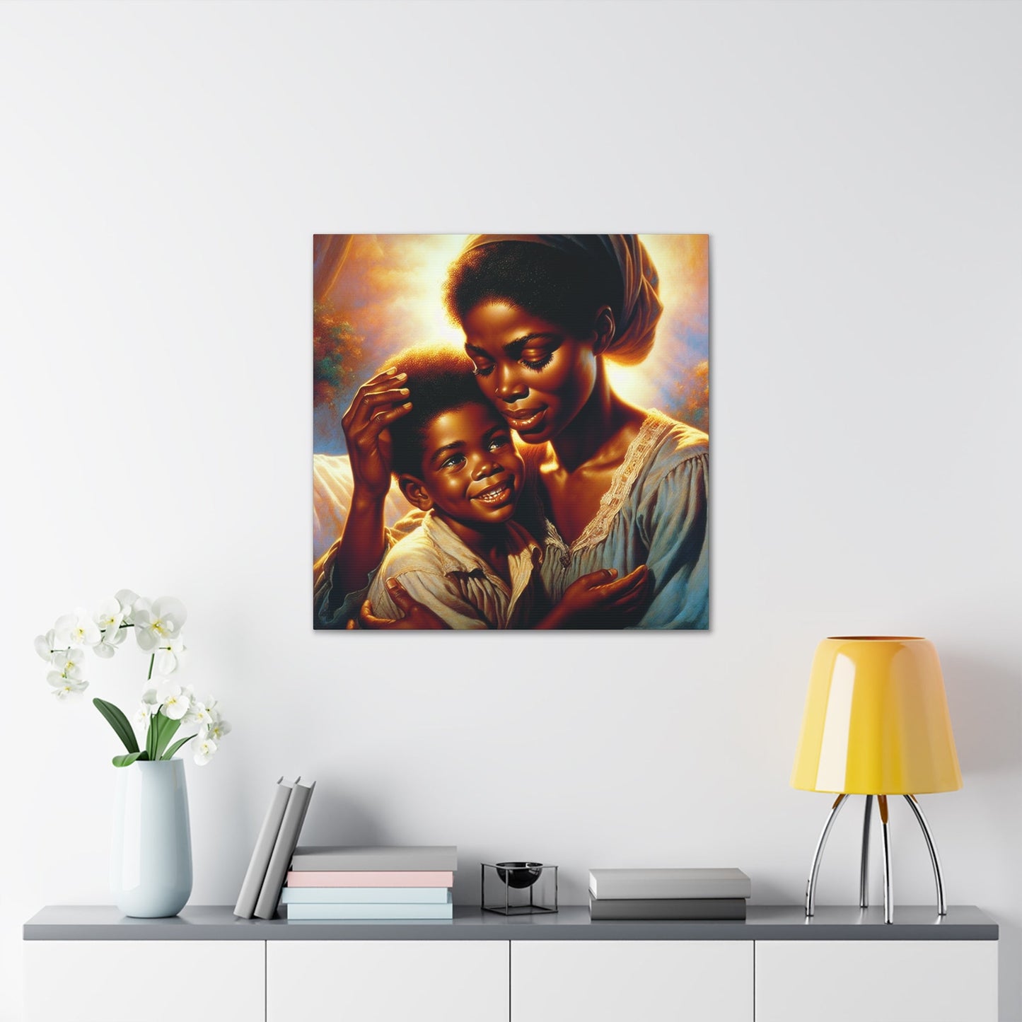 "Embrace of Love: Mother and Child" - Canvas - Authentic4Us