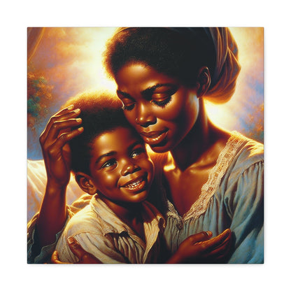 "Embrace of Love: Mother and Child" - Canvas - Authentic4Us