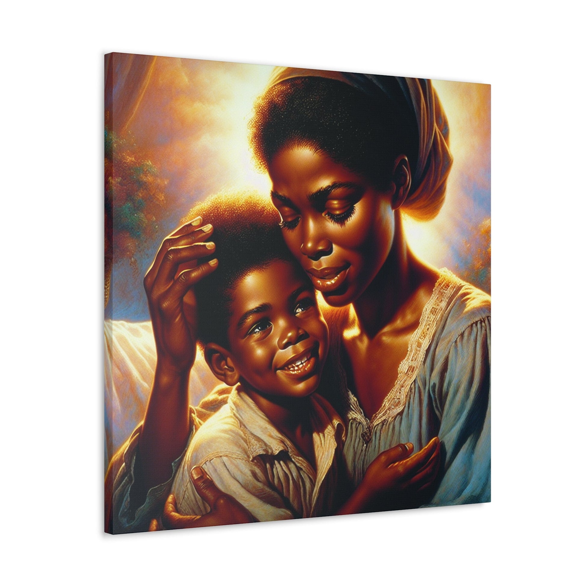 "Embrace of Love: Mother and Child" - Canvas - Authentic4Us