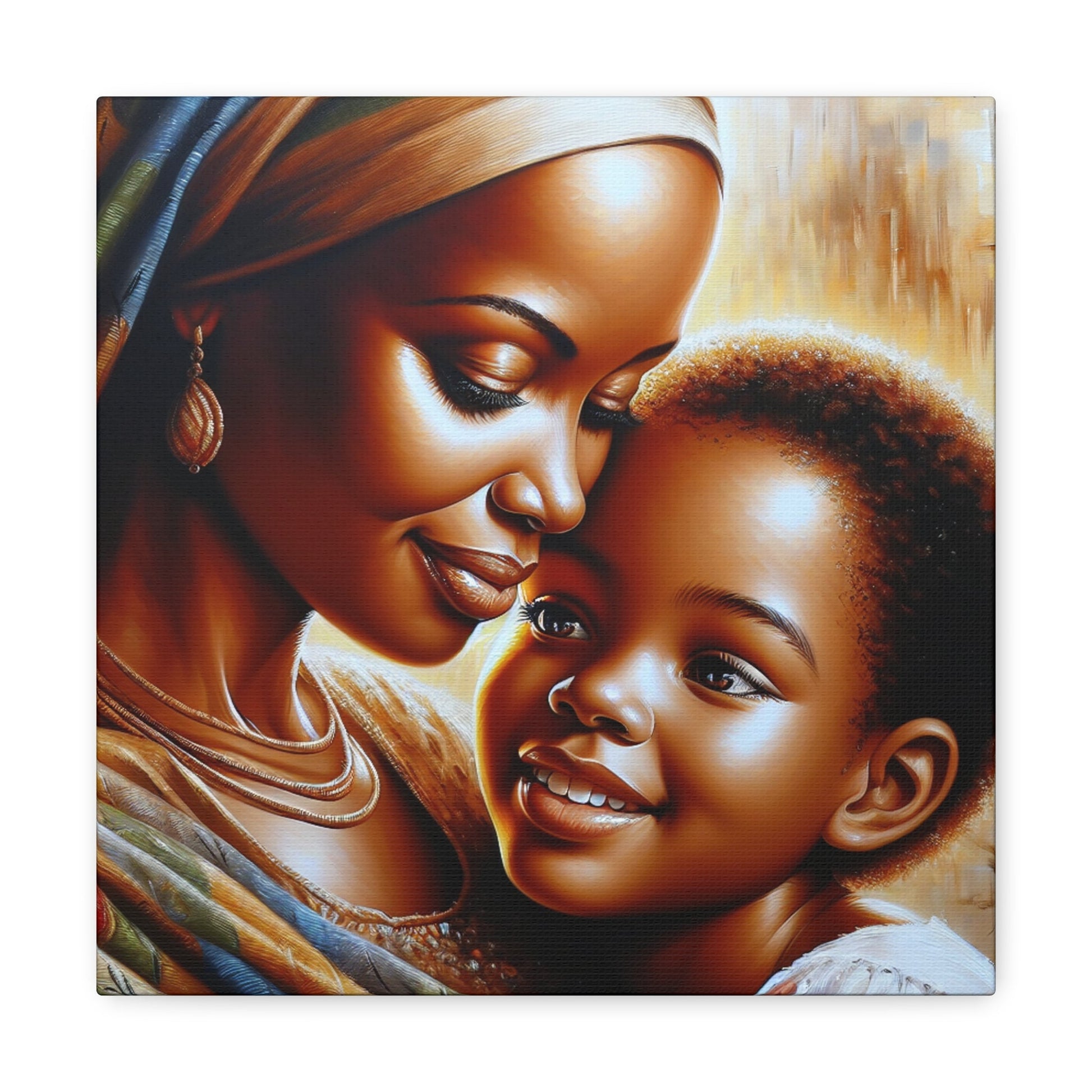 "Embrace of Love: Mother and Child" - Canvas - Authentic4Us