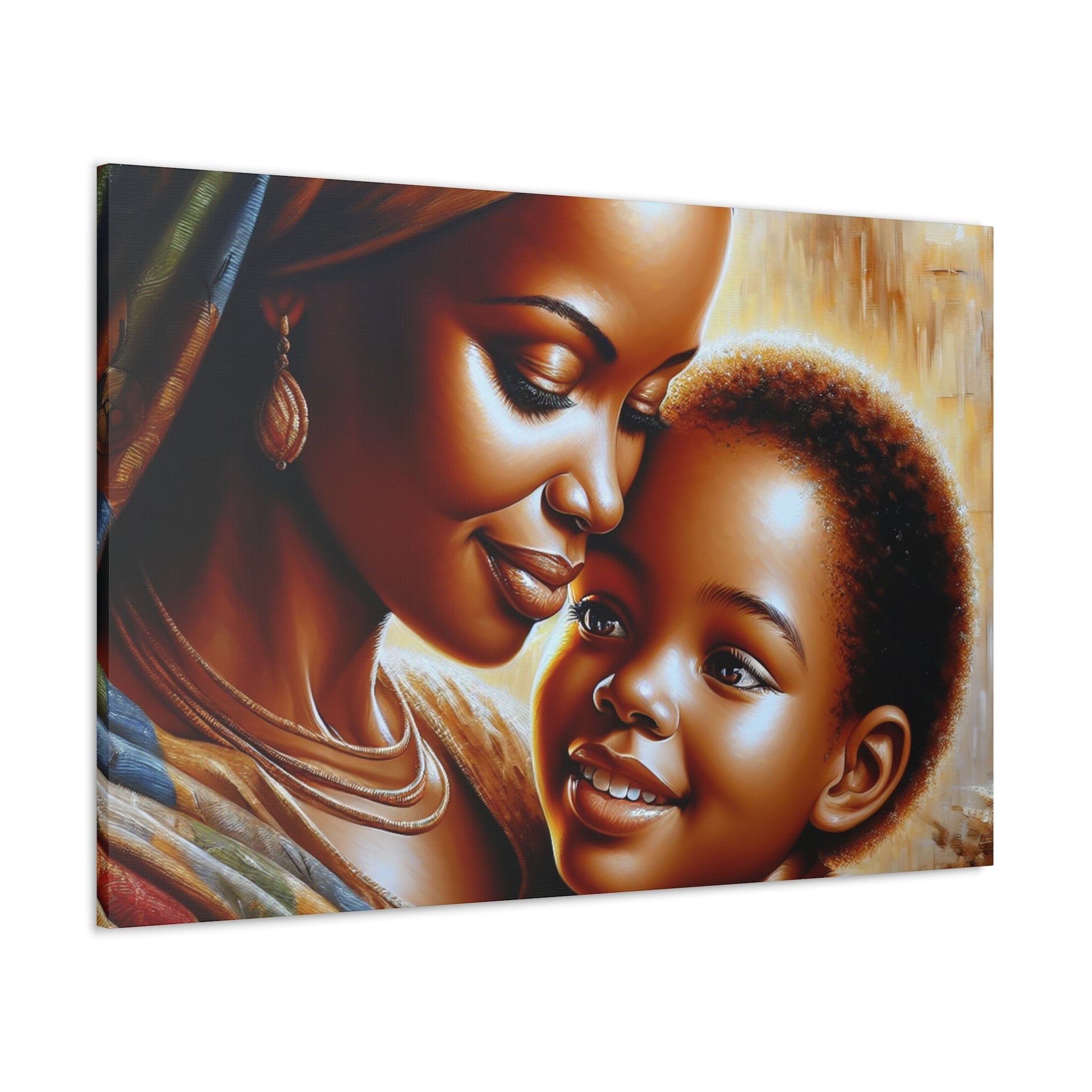 "Embrace of Love: Mother and Child" - Canvas - Authentic4Us