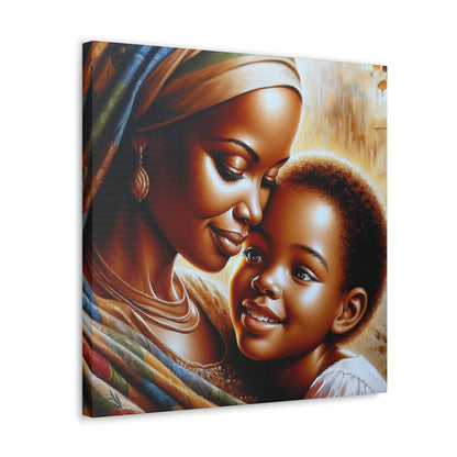 "Embrace of Love: Mother and Child" - Canvas - Authentic4Us