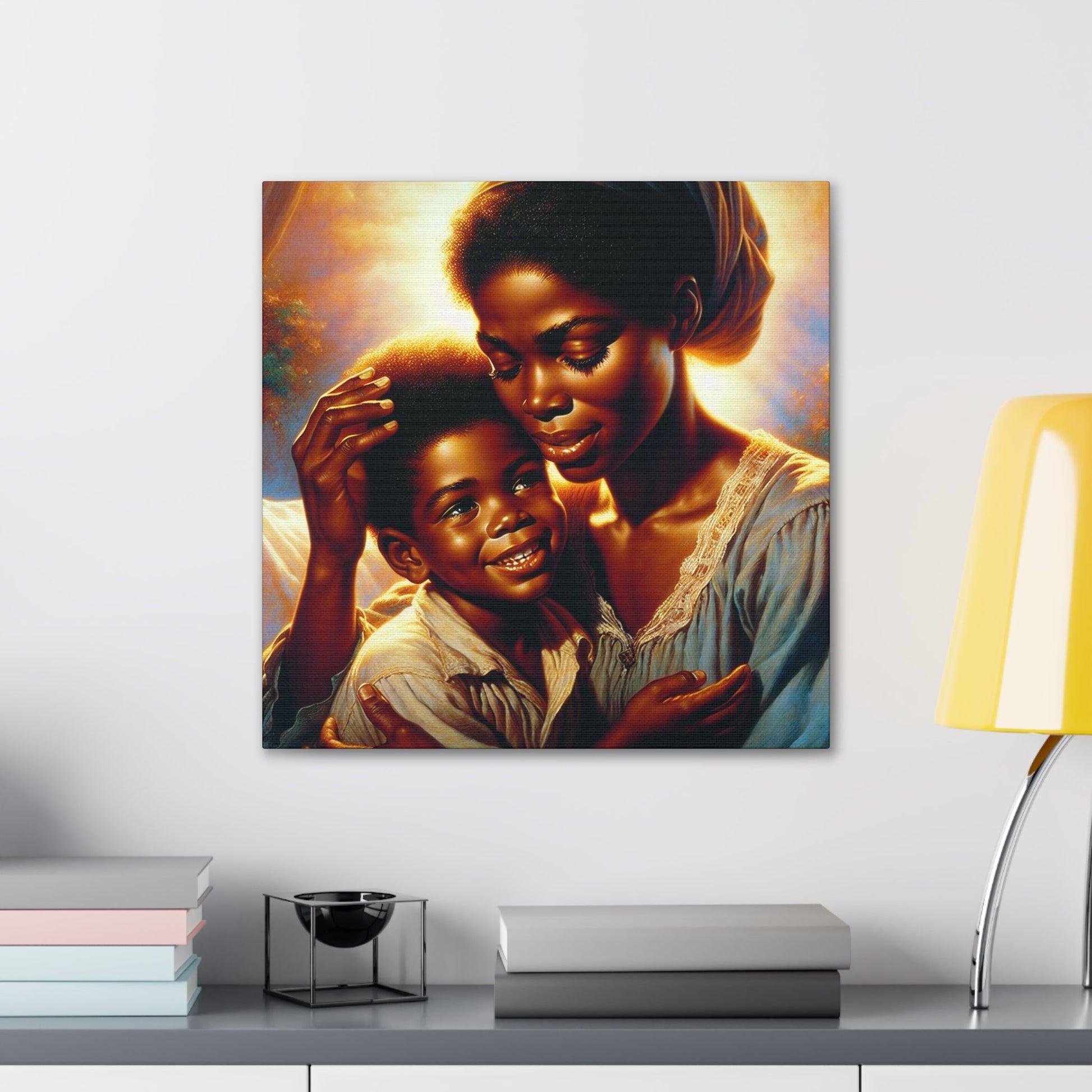 "Embrace of Love: Mother and Child" - Canvas - Authentic4Us