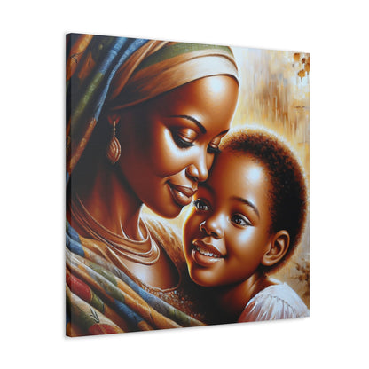 "Embrace of Love: Mother and Child" - Canvas - Authentic4Us