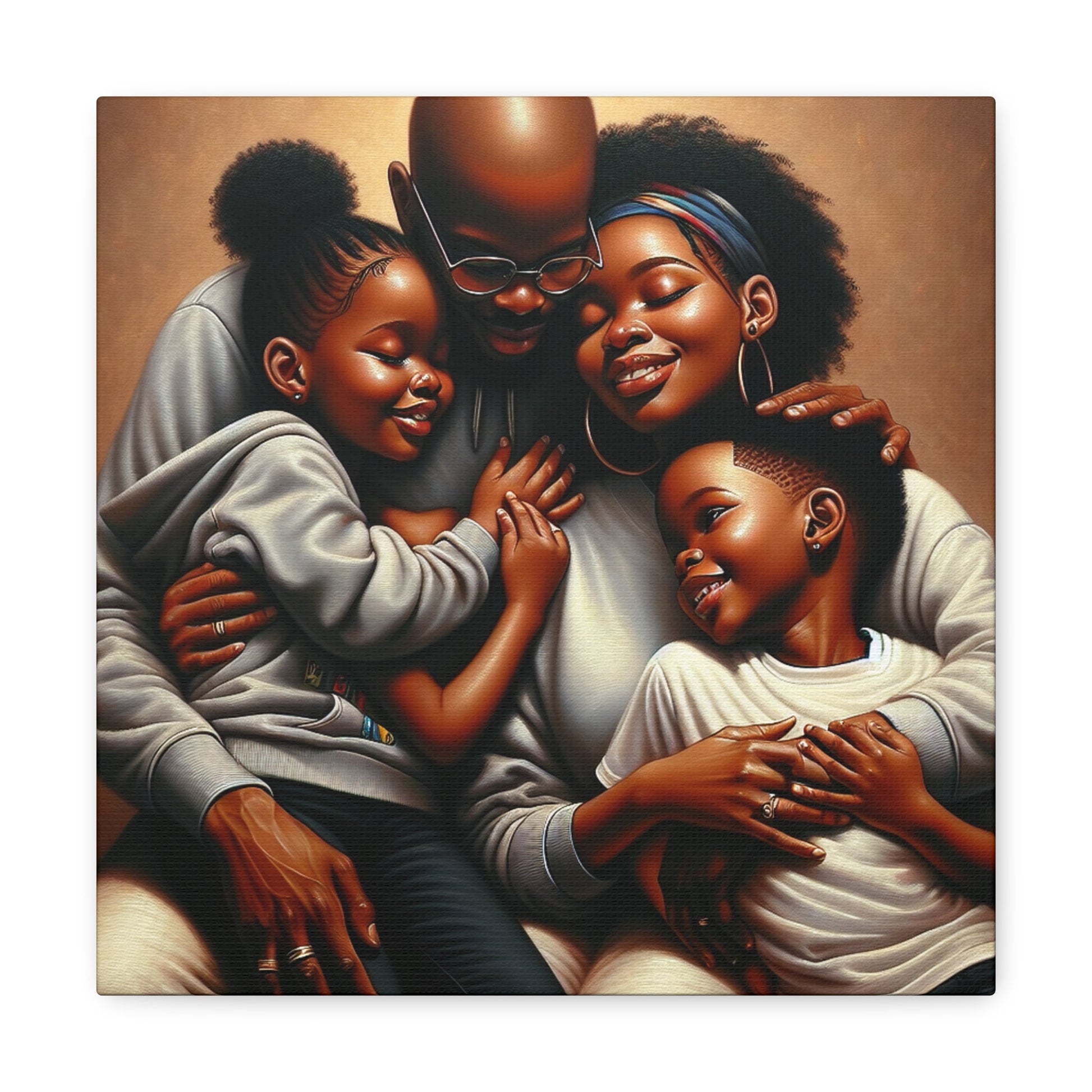 "Embracing Family Bliss" - Canvas - Authentic4Us