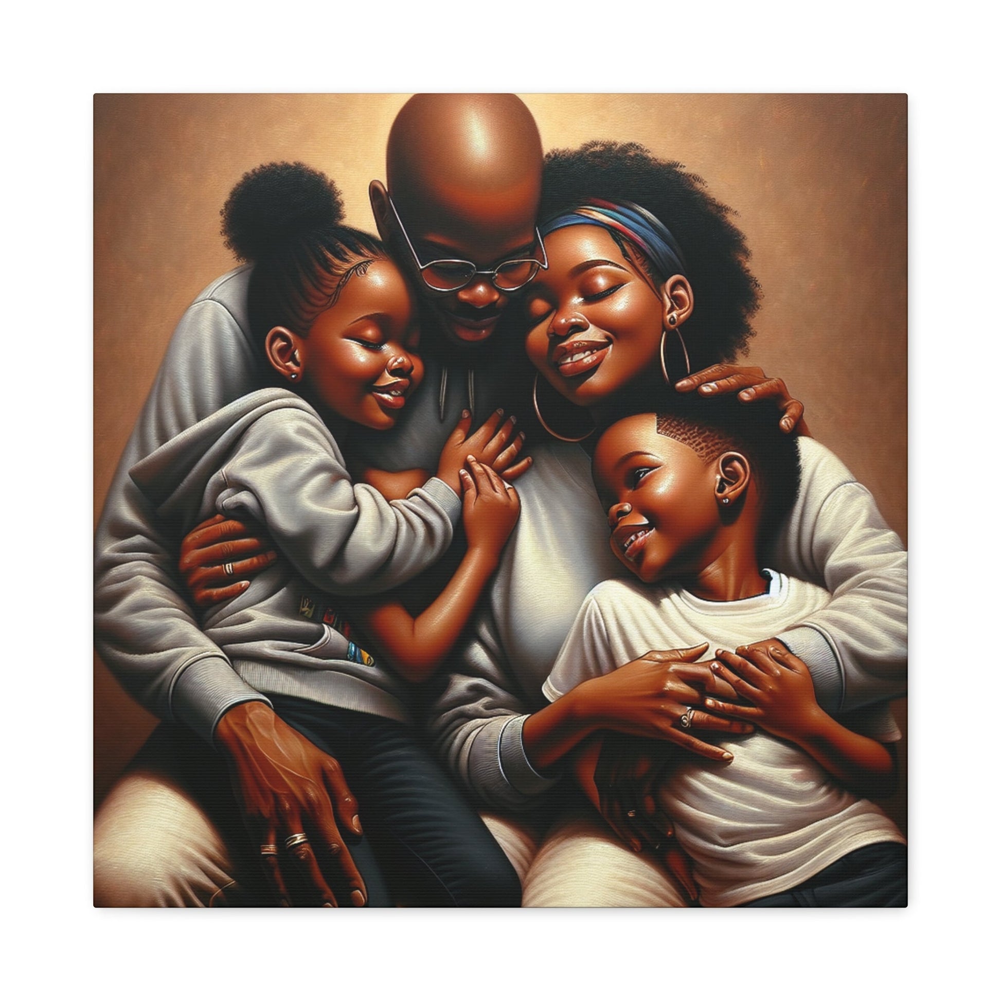 "Embracing Family Bliss" - Canvas - Authentic4Us