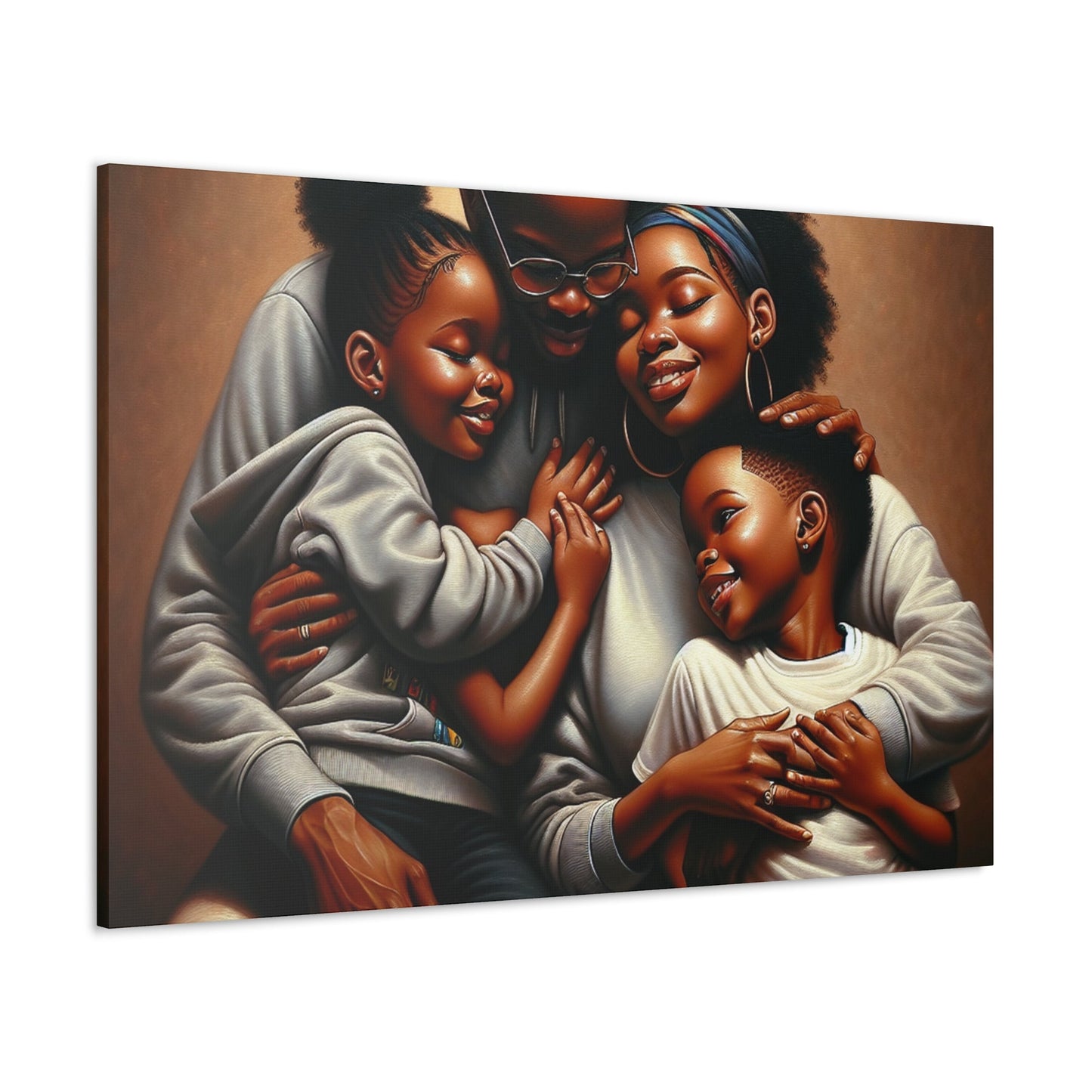 "Embracing Family Bliss" - Canvas - Authentic4Us