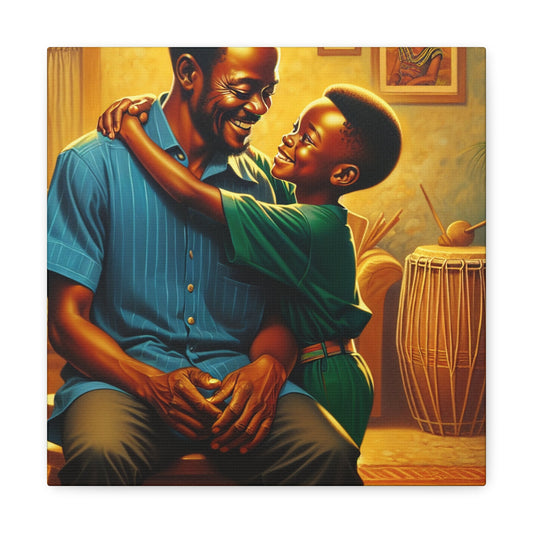 "Embracing Love: Father and Son" - Canvas - Authentic4Us