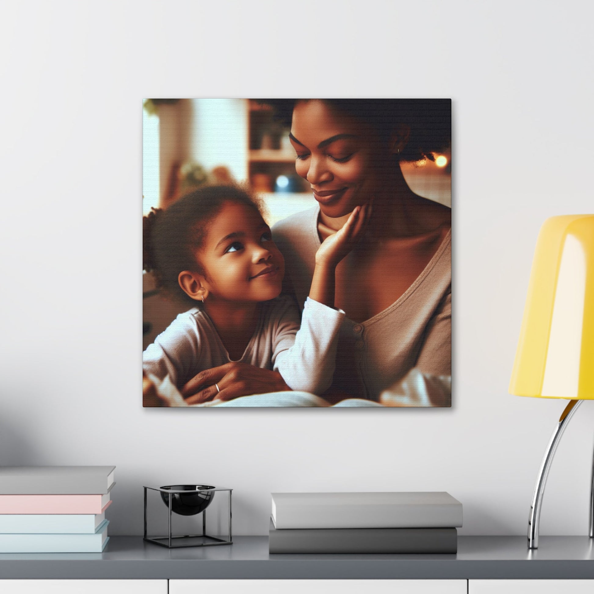 "Embracing Love: Intimate Mother-Daughter Bond" - Canvas - Authentic4Us