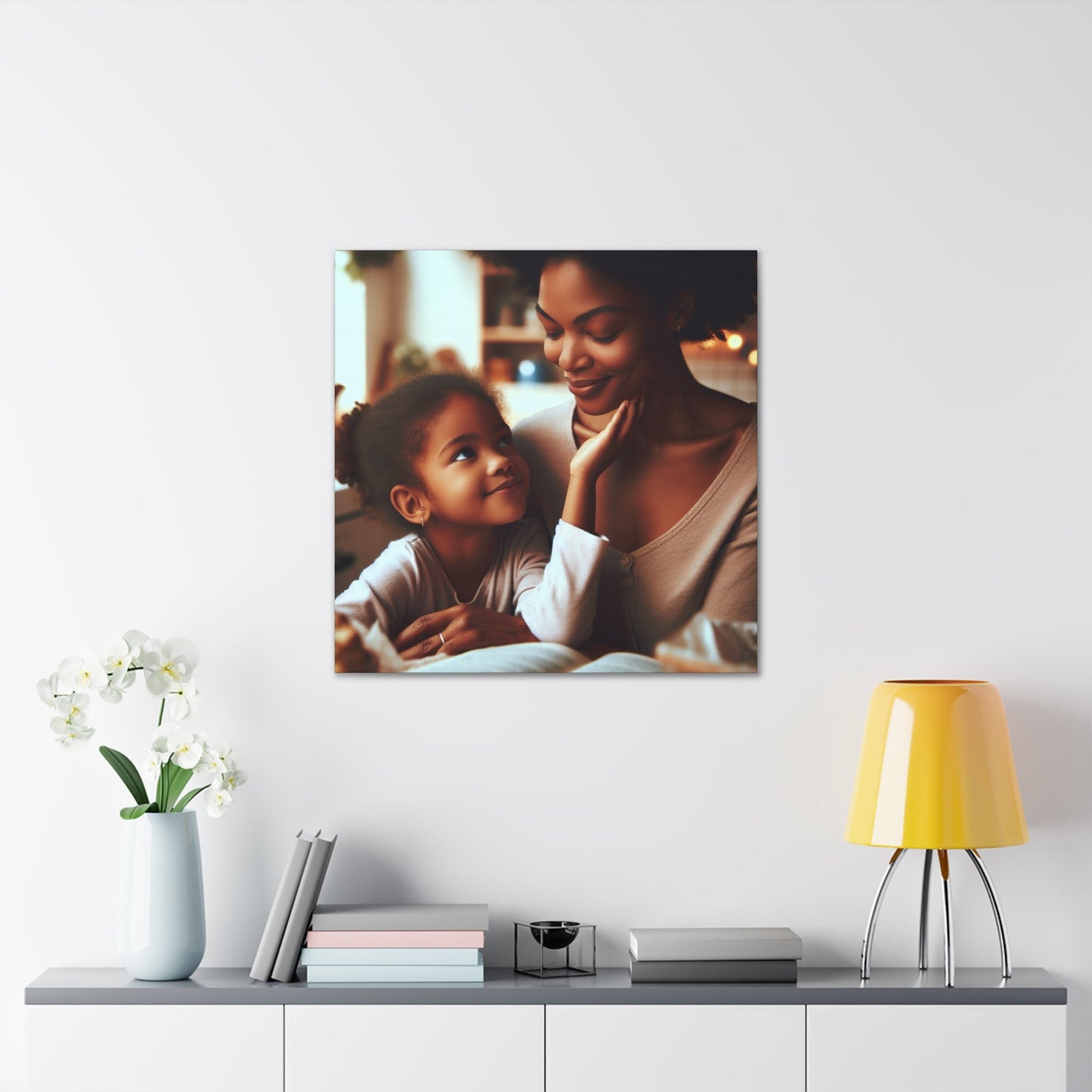 "Embracing Love: Intimate Mother-Daughter Bond" - Canvas - Authentic4Us