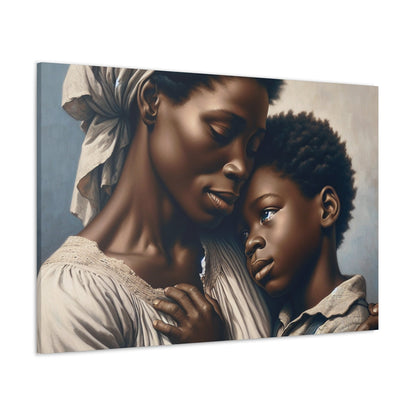 "Embracing Love: Mother and Son" - Canvas - Authentic4Us