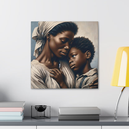 "Embracing Love: Mother and Son" - Canvas - Authentic4Us