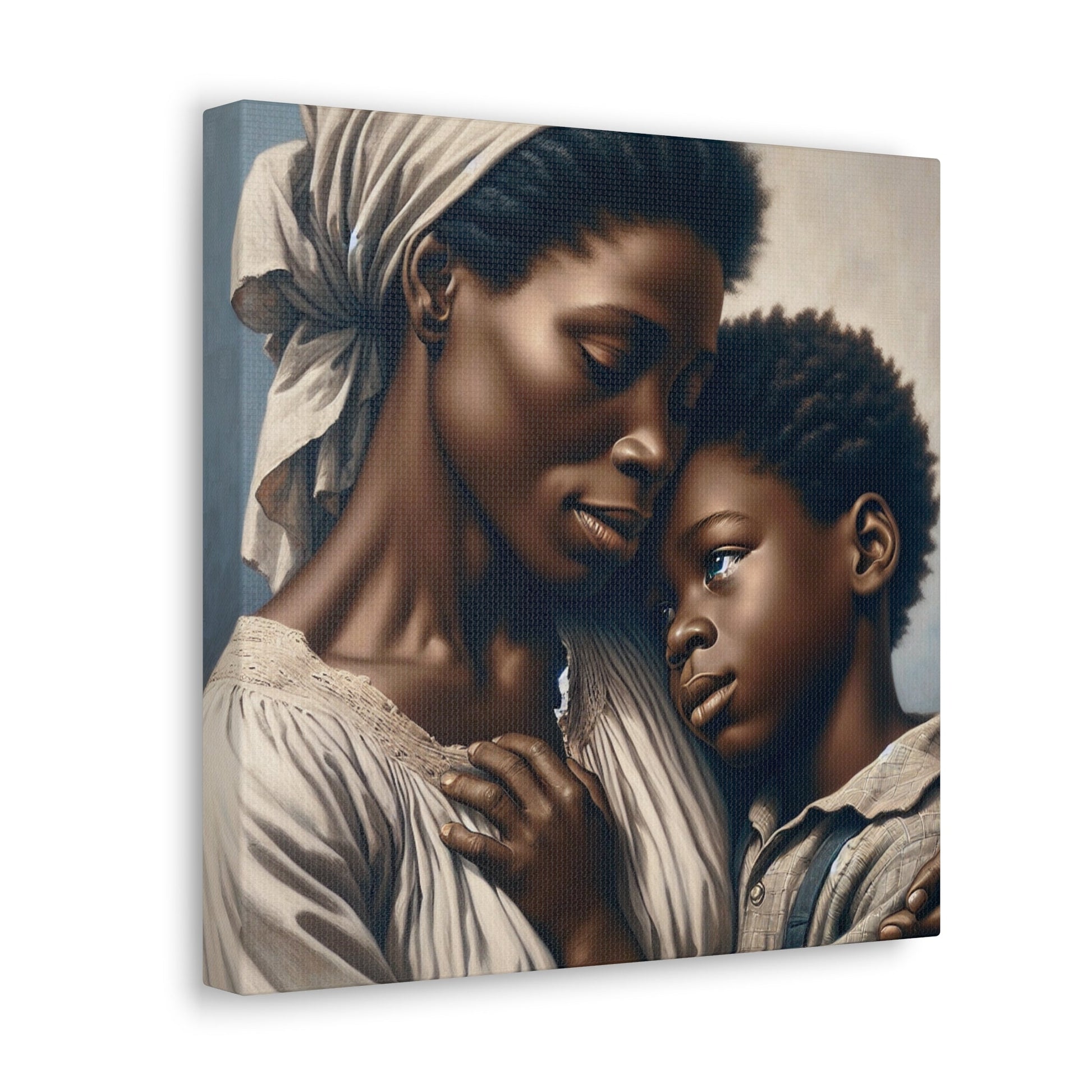 "Embracing Love: Mother and Son" - Canvas - Authentic4Us