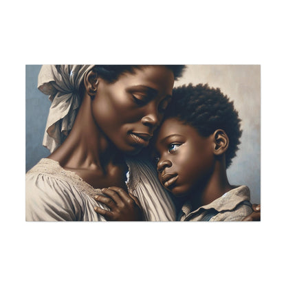 "Embracing Love: Mother and Son" - Canvas - Authentic4Us