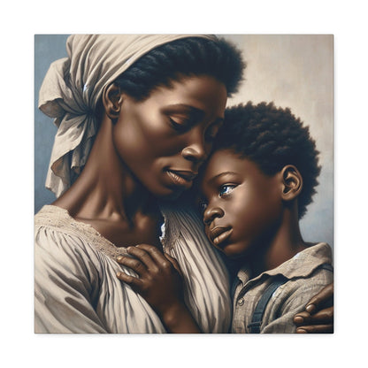 "Embracing Love: Mother and Son" - Canvas - Authentic4Us