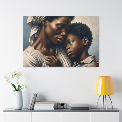 "Embracing Love: Mother and Son" - Canvas - Authentic4Us