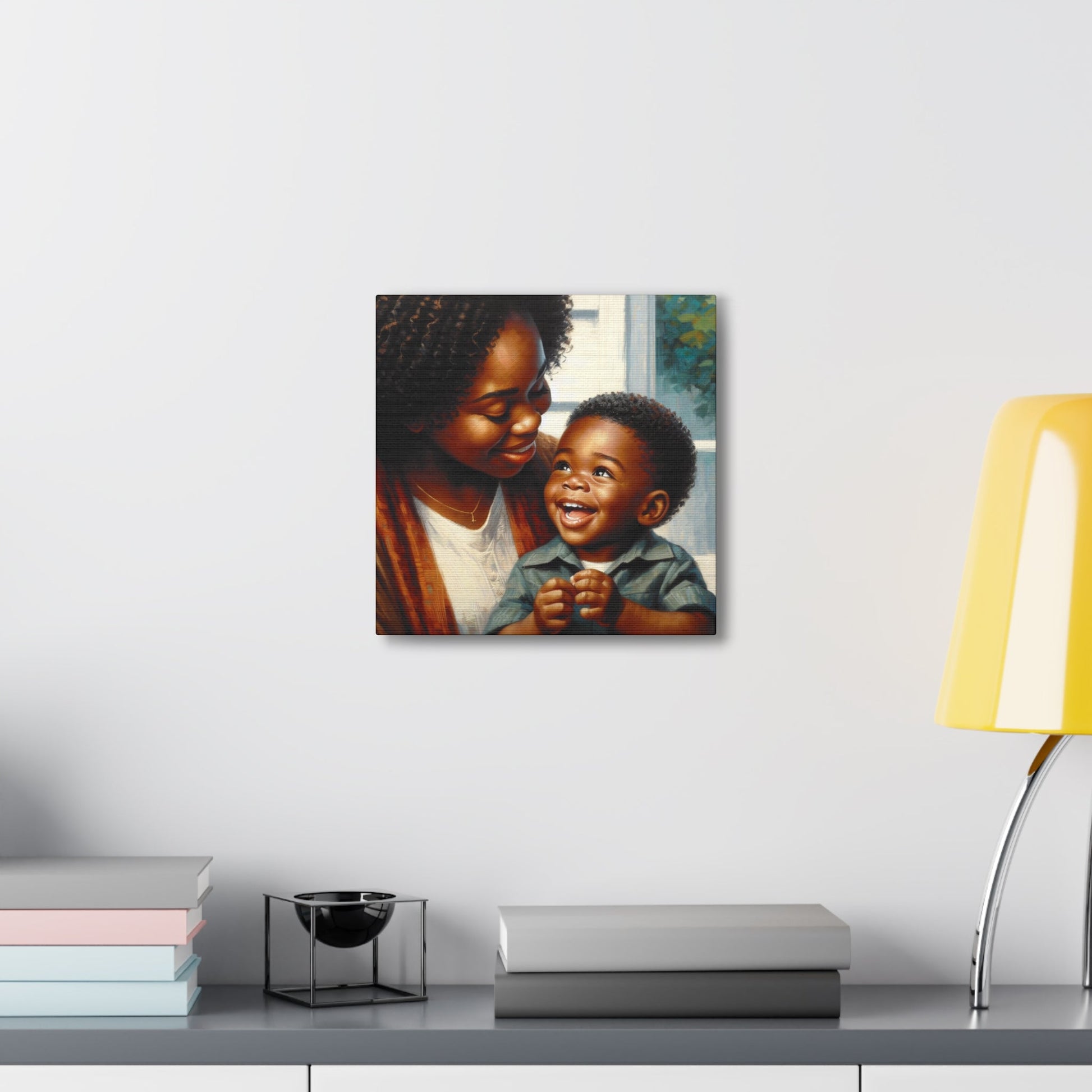 "Embracing Love: Mother and Son" - Canvas - Authentic4Us