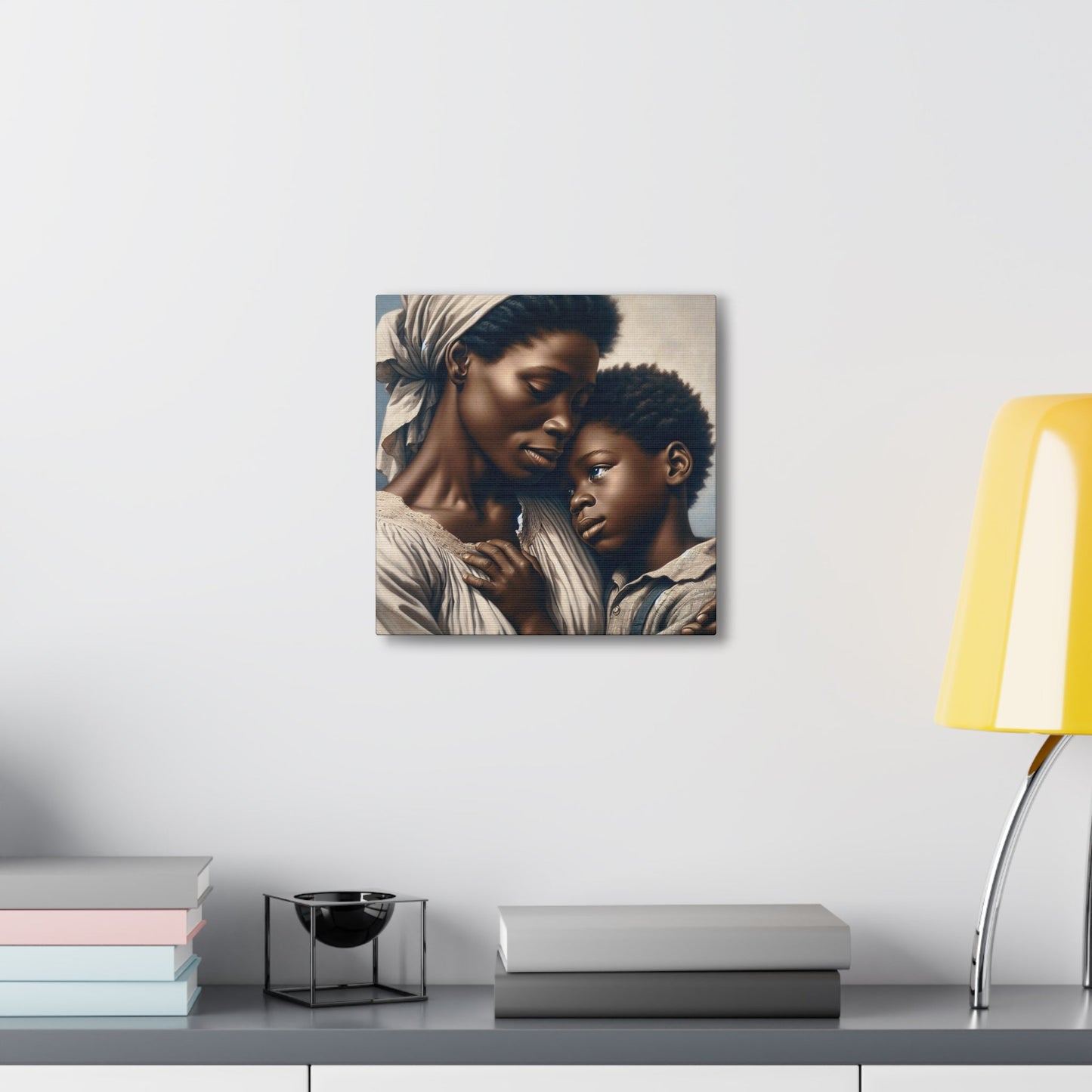 "Embracing Love: Mother and Son" - Canvas - Authentic4Us