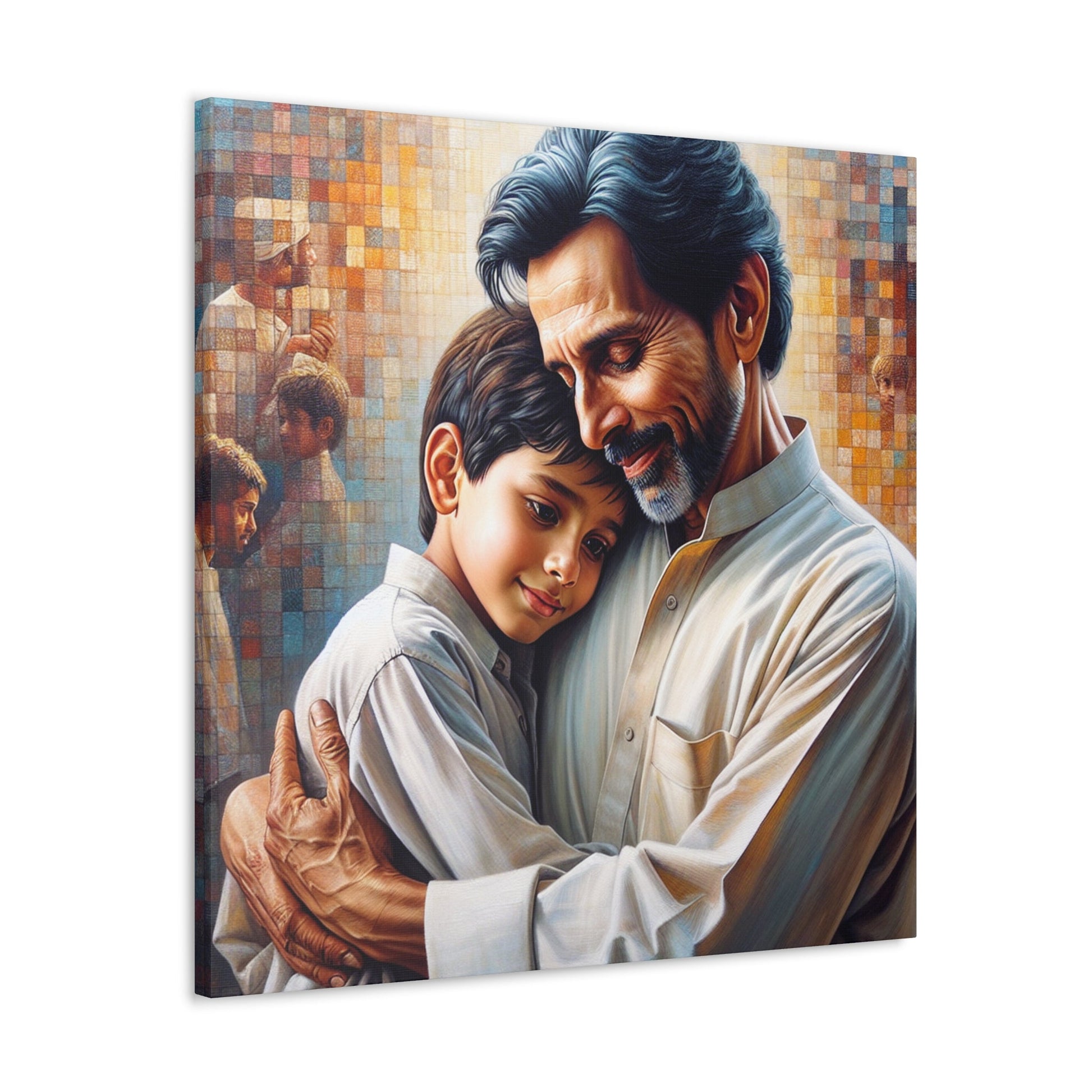 "Embracing Wisdom: An Intimate Bond" - Canvas - Authentic4Us