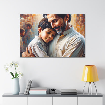 "Embracing Wisdom: An Intimate Bond" - Canvas - Authentic4Us