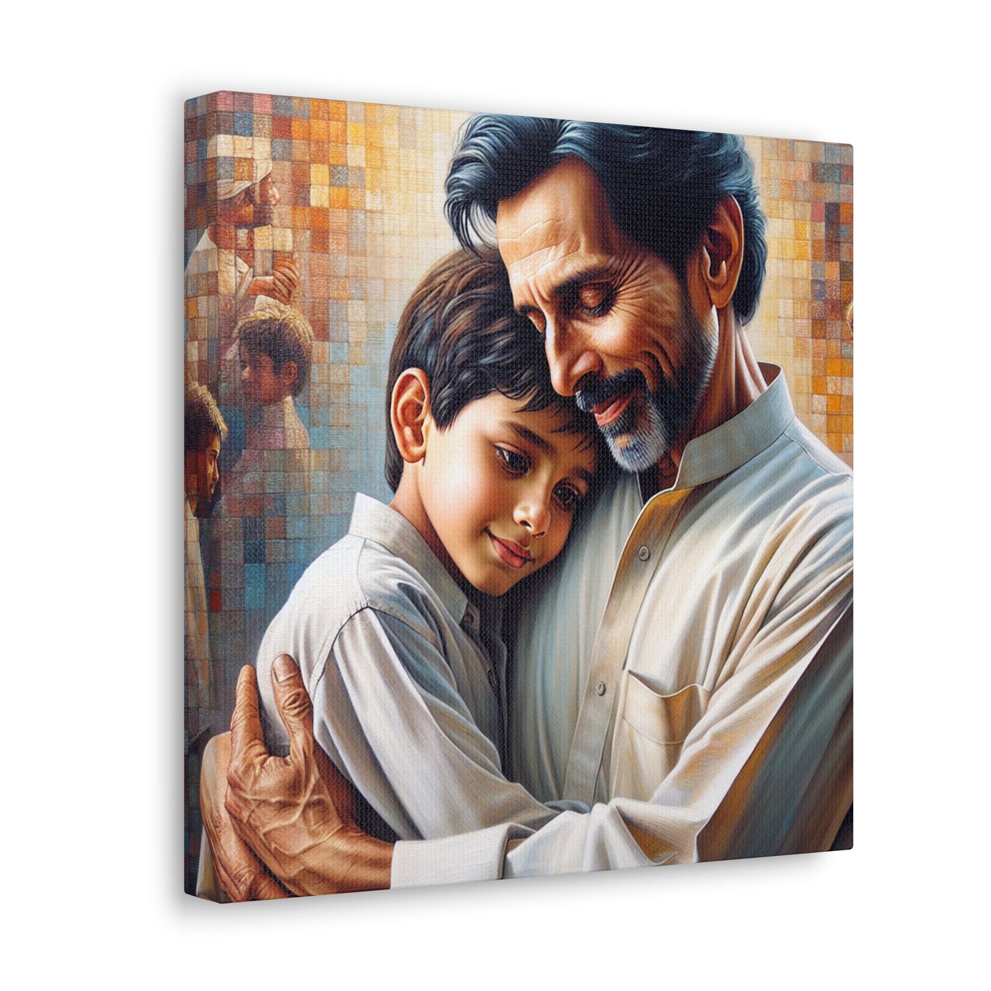 "Embracing Wisdom: An Intimate Bond" - Canvas - Authentic4Us