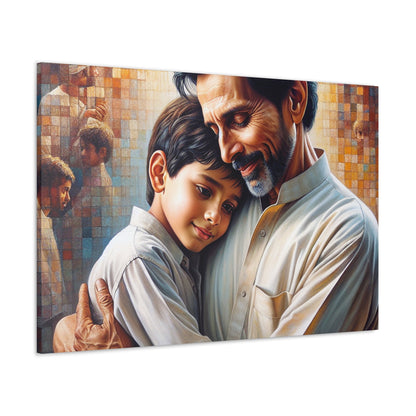 "Embracing Wisdom: An Intimate Bond" - Canvas - Authentic4Us