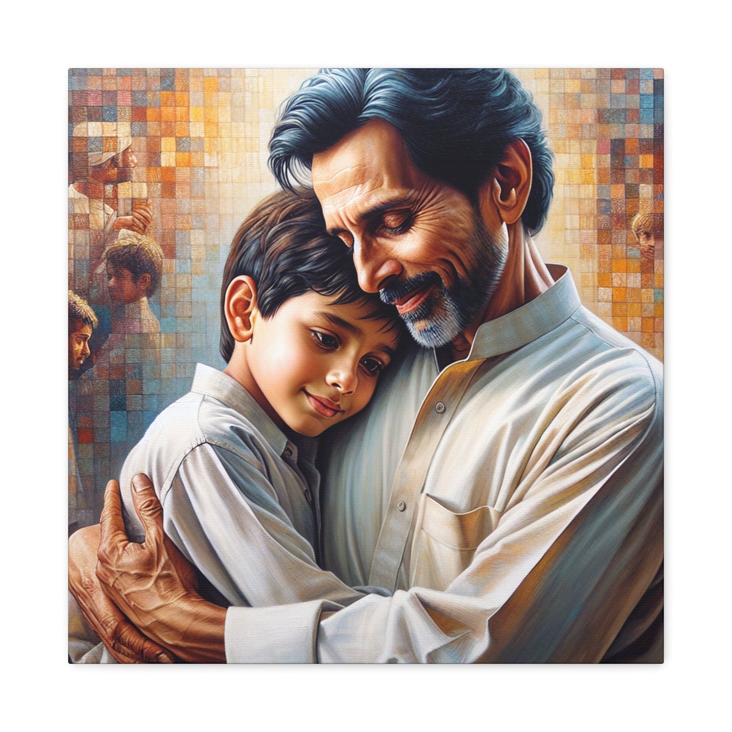 "Embracing Wisdom: An Intimate Bond" - Canvas - Authentic4Us