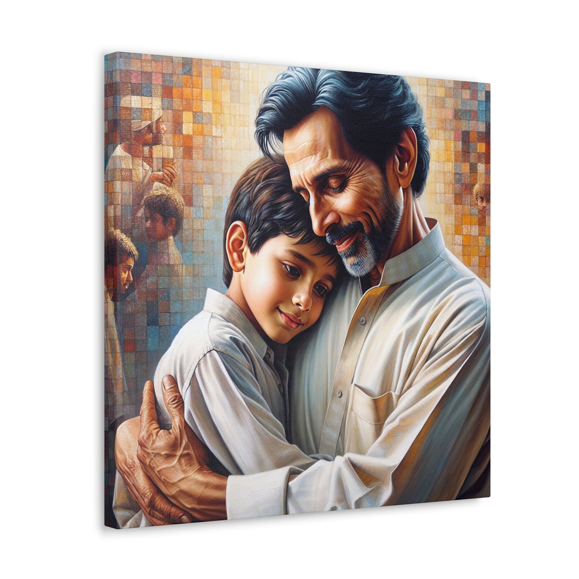 "Embracing Wisdom: An Intimate Bond" - Canvas - Authentic4Us