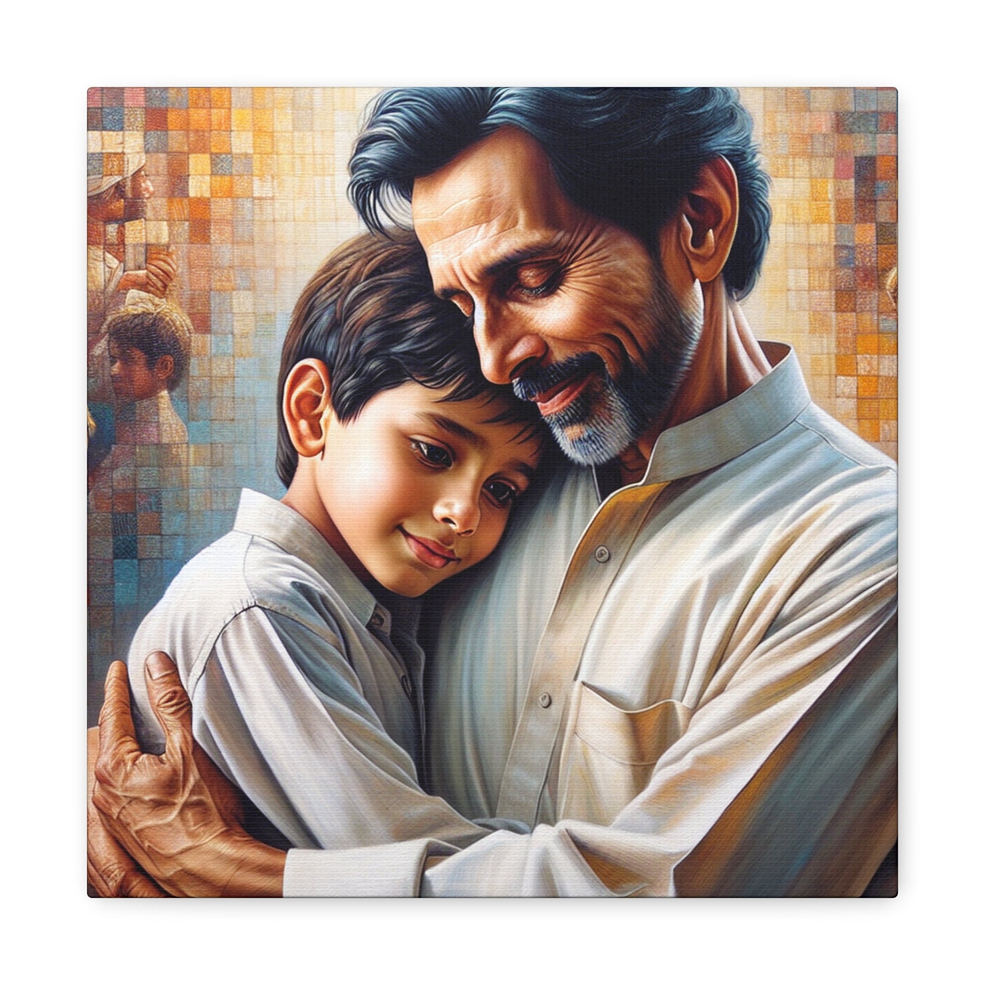 "Embracing Wisdom: An Intimate Bond" - Canvas - Authentic4Us