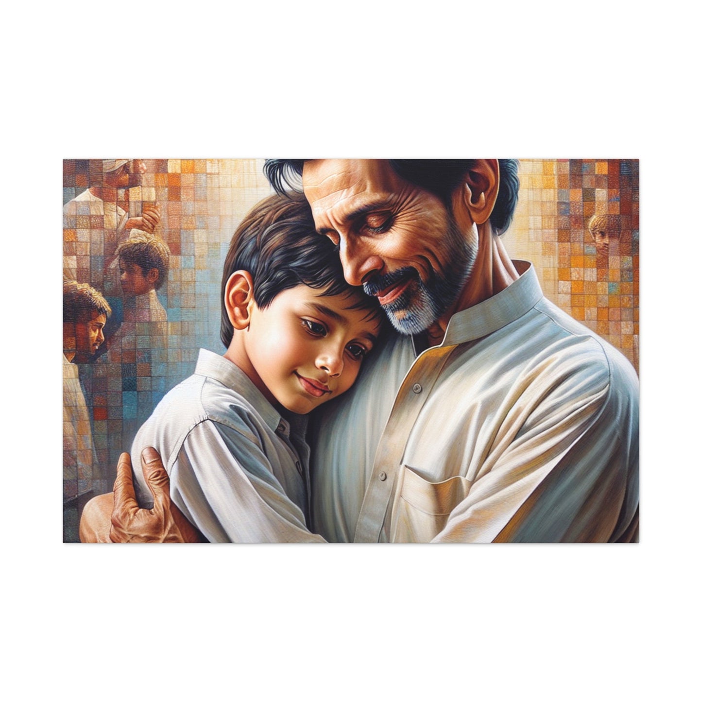 "Embracing Wisdom: An Intimate Bond" - Canvas - Authentic4Us