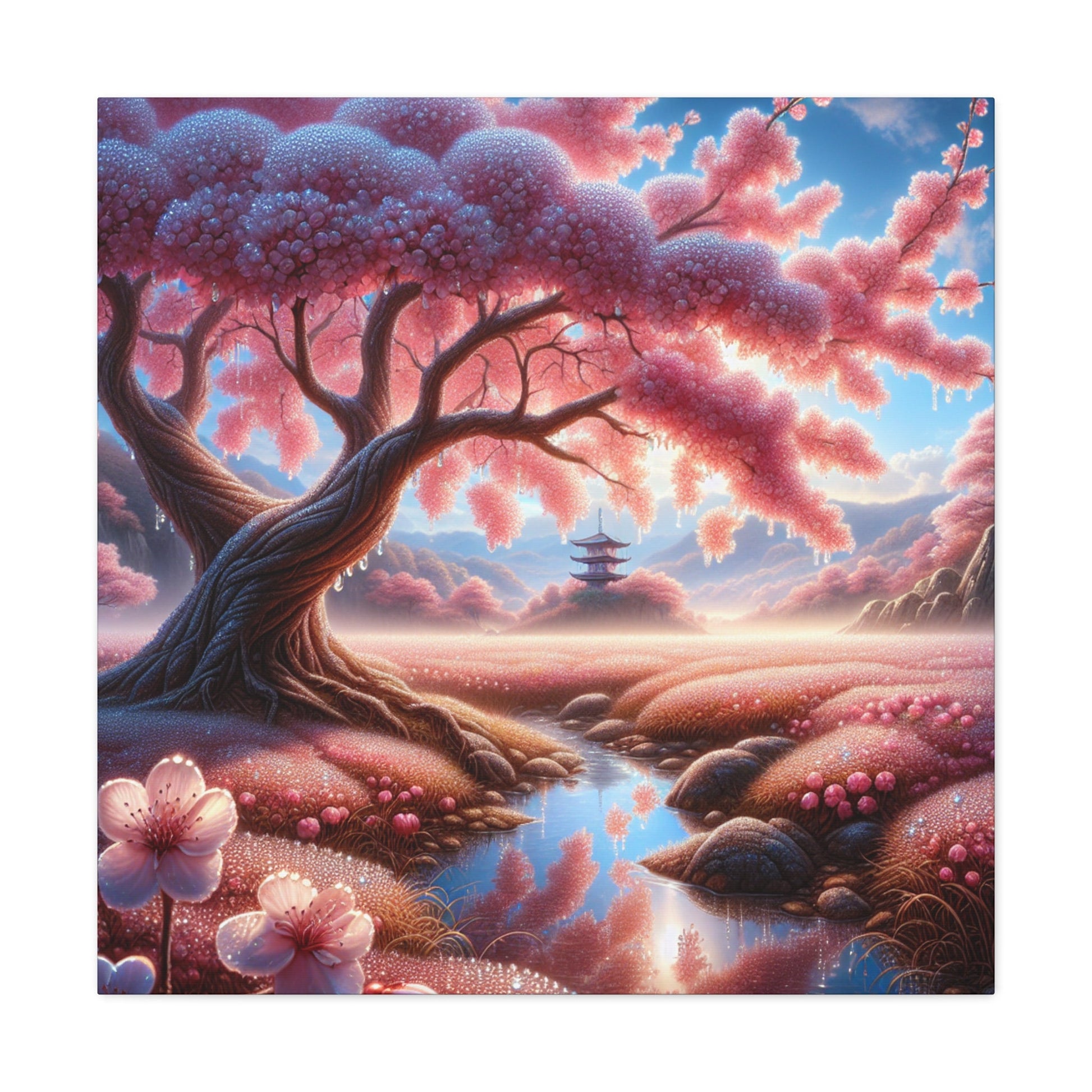 "Enchanting Cherry Blossom Bliss" - Canvas - Authentic4Us