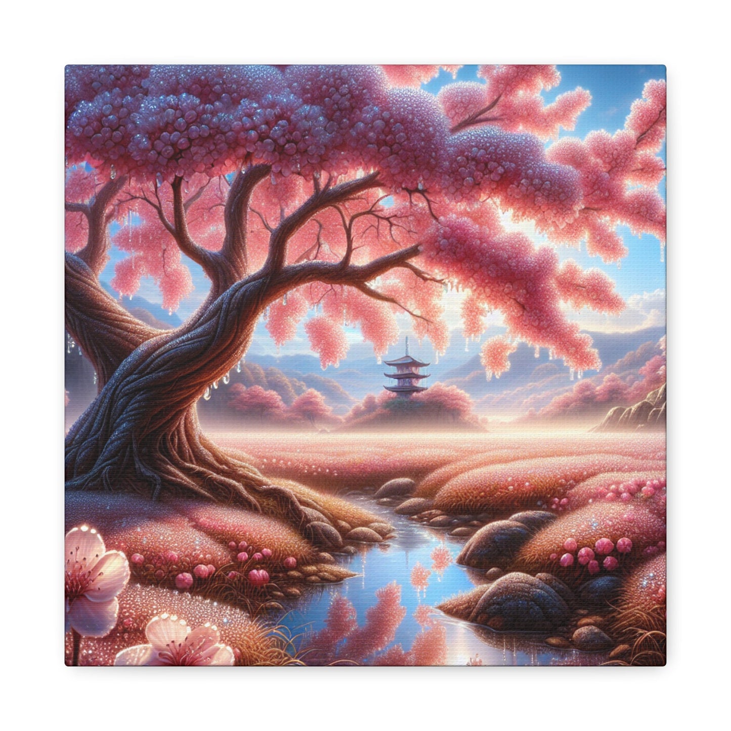 "Enchanting Cherry Blossom Bliss" - Canvas - Authentic4Us