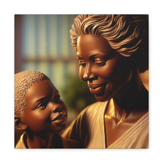 "Enchanting Mother-Son Connection" - Canvas - Authentic4Us