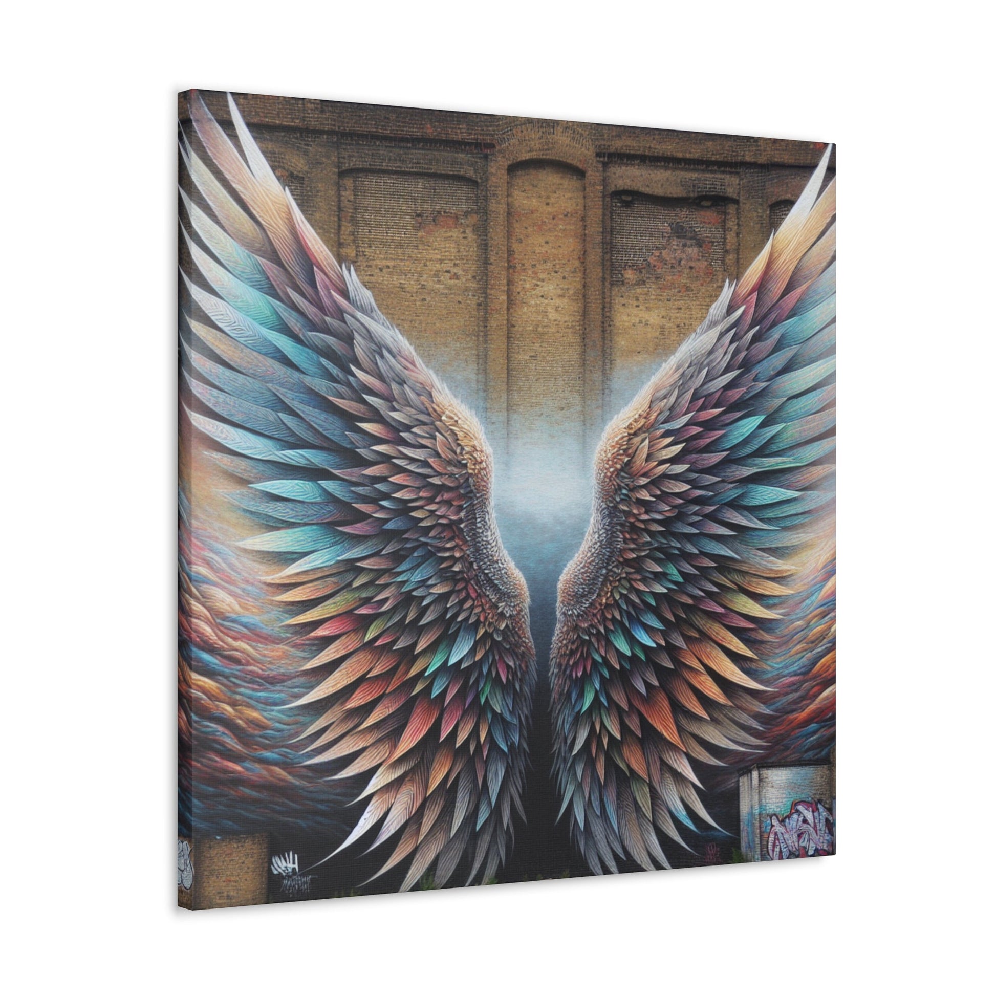 "Enchanting Mythical Wings Mural" - Canvas - Authentic4Us