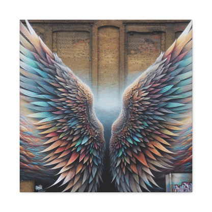 "Enchanting Mythical Wings Mural" - Canvas - Authentic4Us