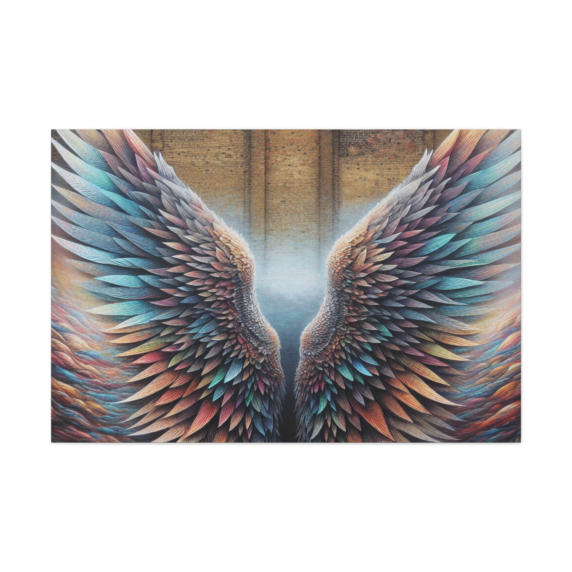 "Enchanting Mythical Wings Mural" - Canvas - Authentic4Us